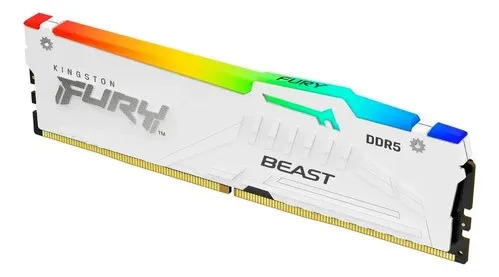 Memoria RAM Fury Beast 16GB 6000MHz RGB Blanco