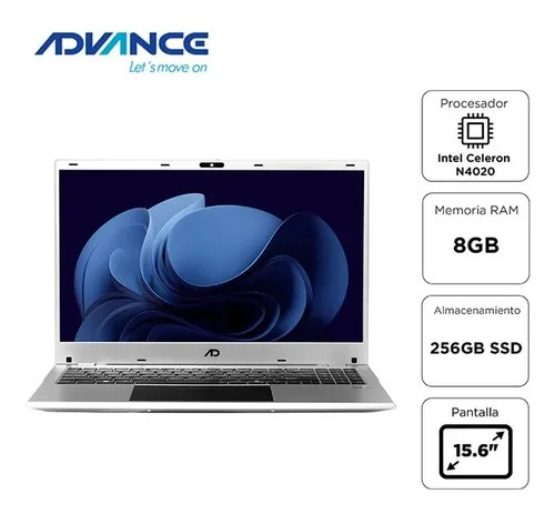 Notebook 15.6" Procesador N4020 8GB 256GB SSD