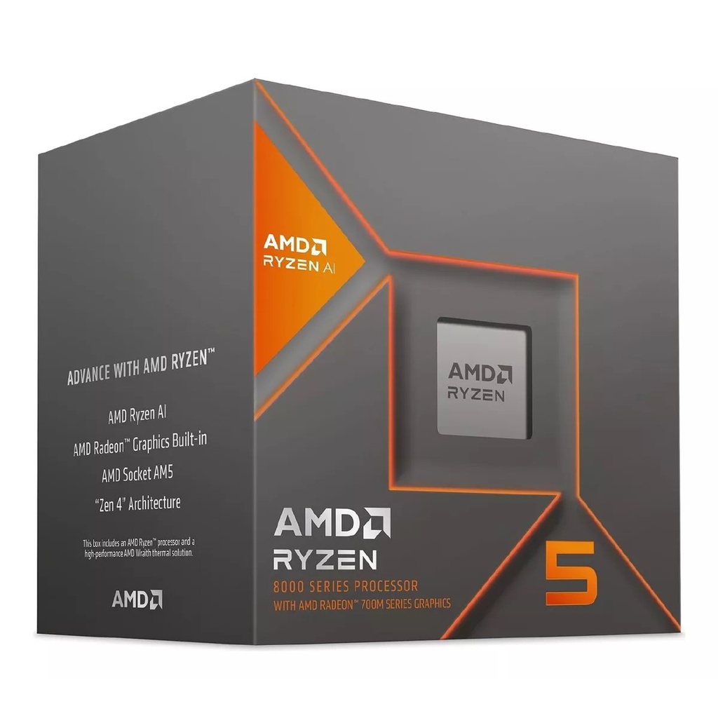 Procesador Ryzen 5 8600G AM5 6 Núcleos 16GB Gráficos Integrados 4.3GHz