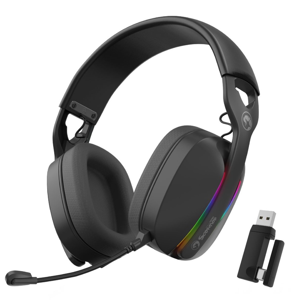 Auricular Marvo HG9086W 7.1 Inalámbrico RGB Bk