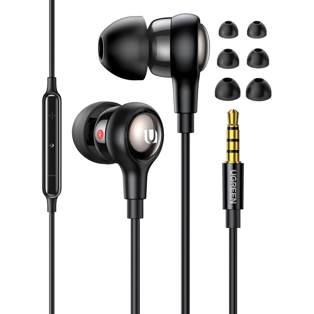 Auricular Ugreen In Ear 3.5mm Black