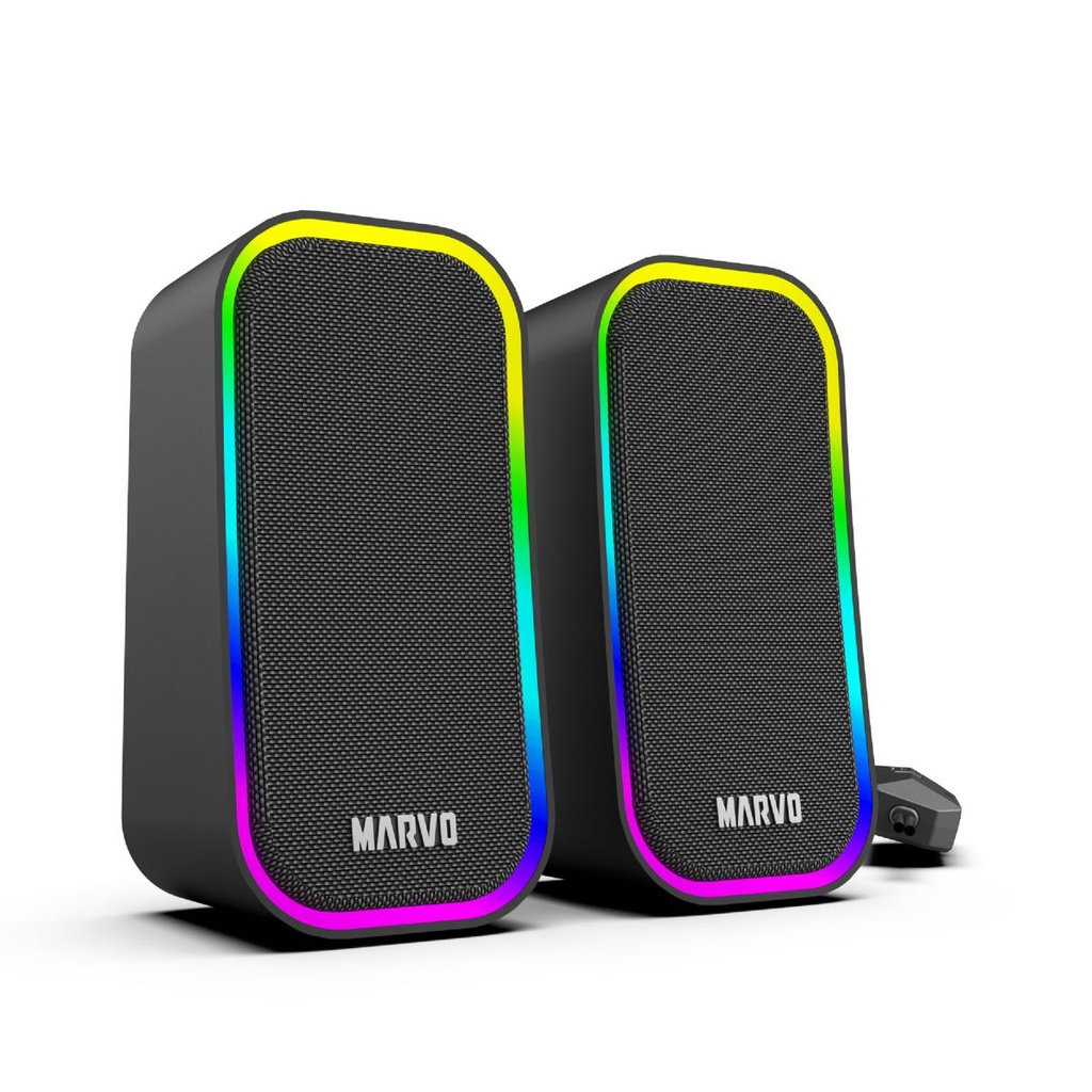 Parlante Marvo SG-285 RGB Gaming USB Negro