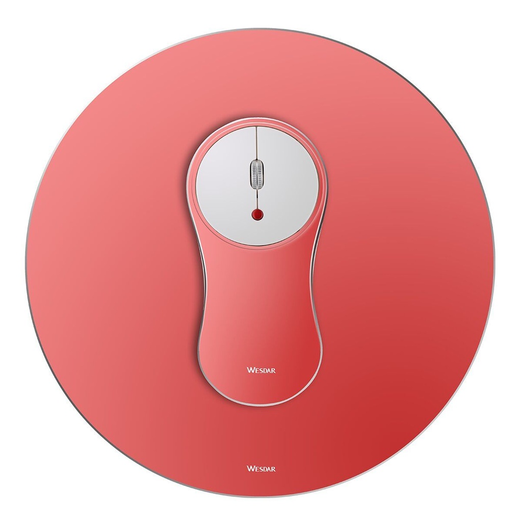 Combo Wesdar Aluminio Mouse/mousepad Red