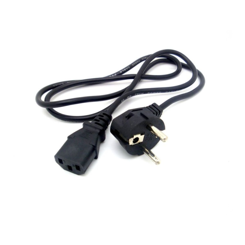 Cable De Poder Con Ficha Schuko 1.5mts