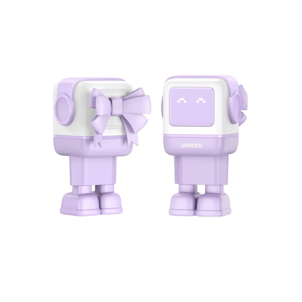 Cargador Ugreen Mini Robot 2usb/usbc 65w Purple
