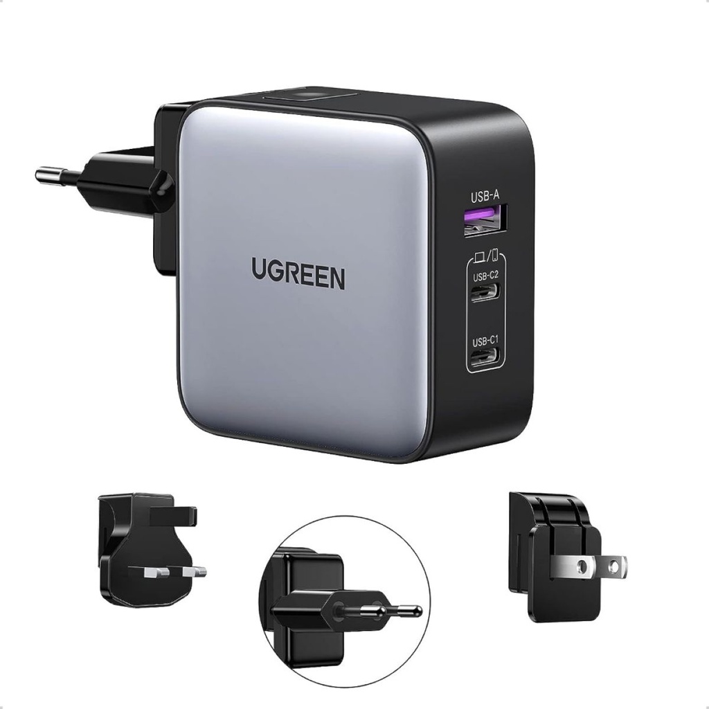 Cargador de Pared 65W USB-A + USB-C Ugreen