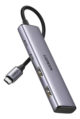 Hub USB-C 4 En 1 Con Protección Contra Sobretensión