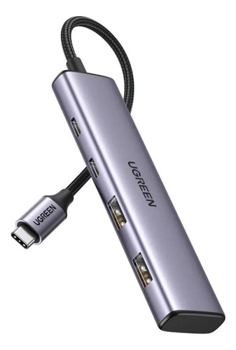 Hub Usb C 4 En 1 Protección Contra Sobretensión