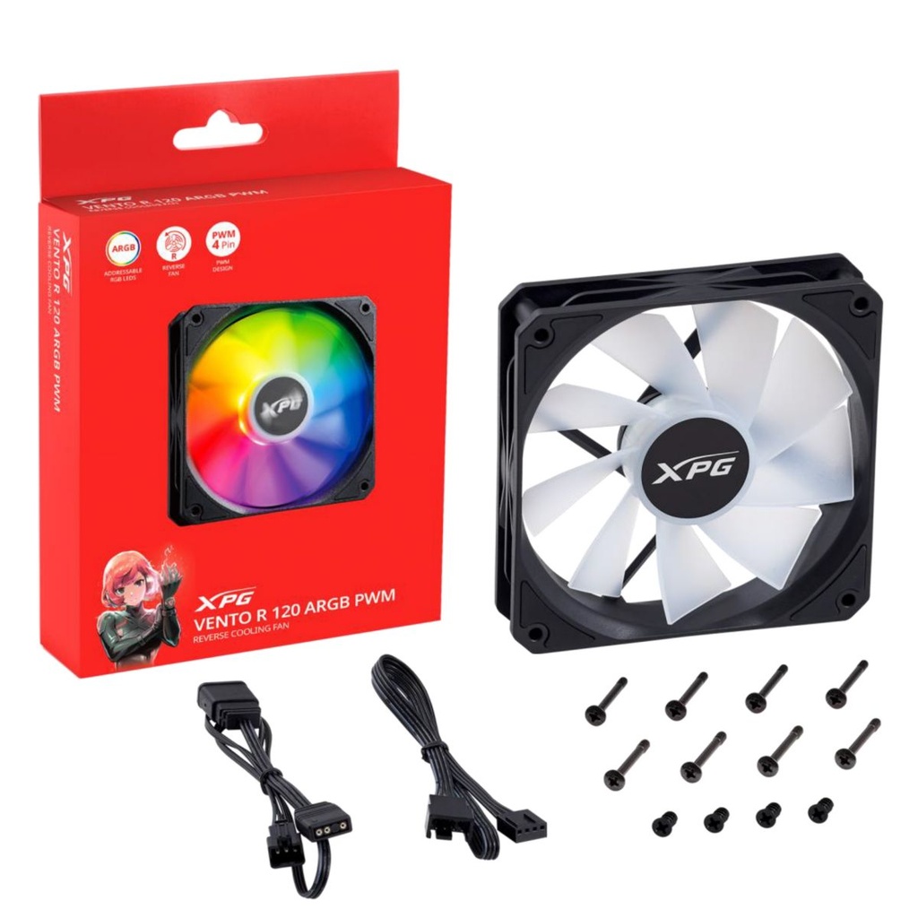 Fan Adata Xpg Ventor R 120 Argb Black Reverse