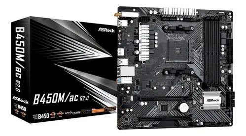 Placa Madre Amd B450M/ac Via Tech