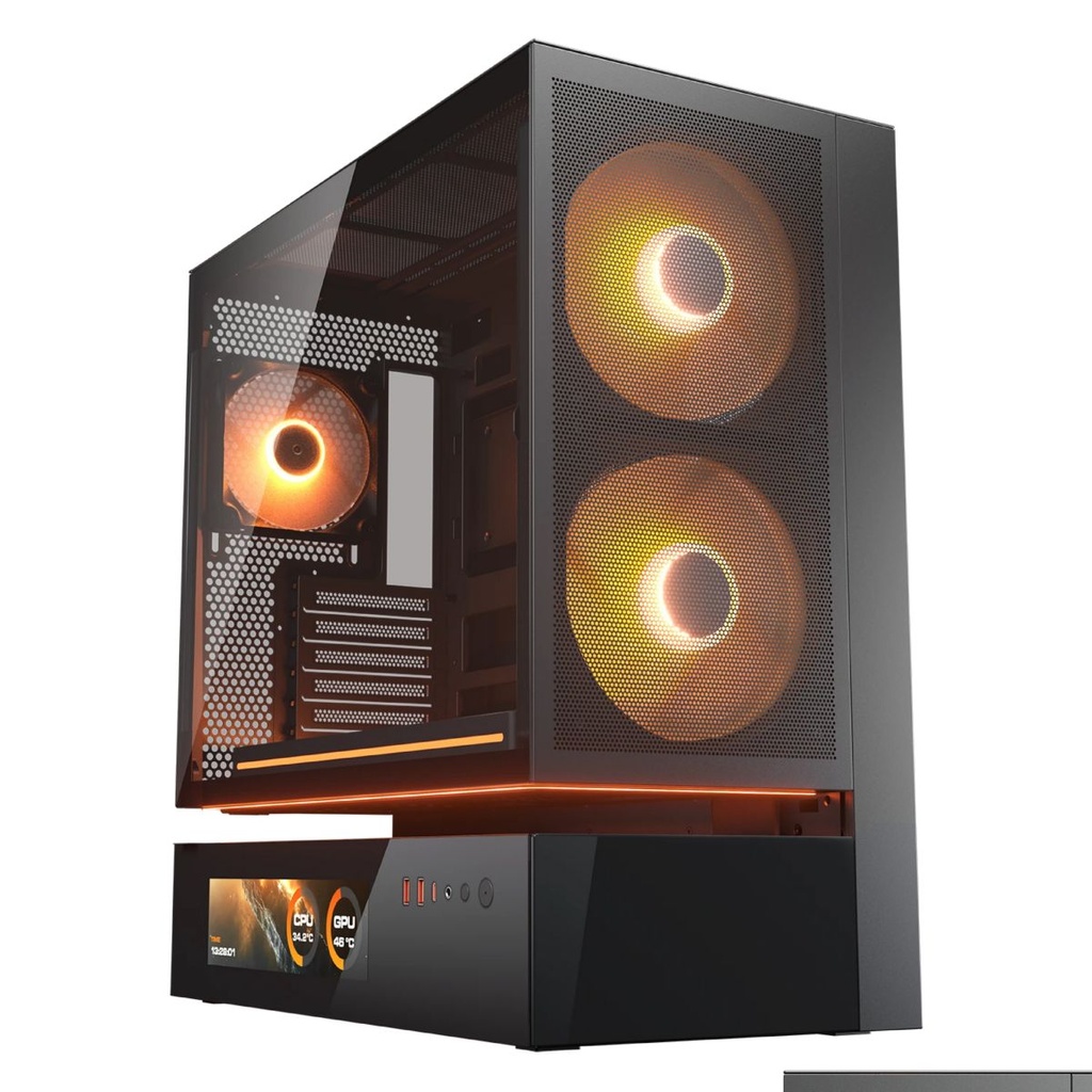 Gabinete Mid Tower Cristal Translúcido