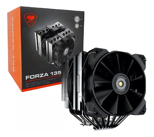 Cooler para CPU Cougar 135mm Aire Aluminio Cobre niquelado