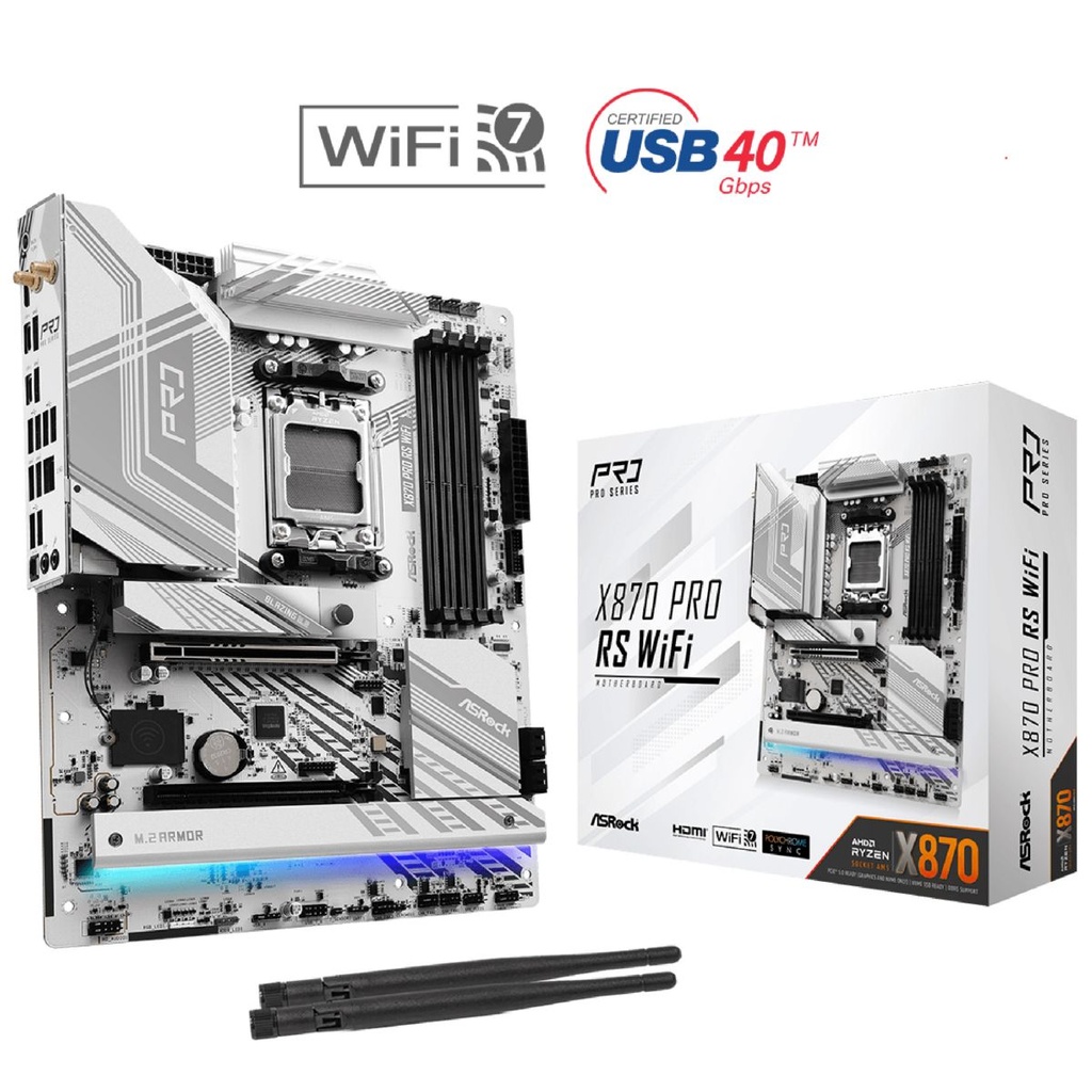 Motherboard Asrock X870 Pro Rs Wifi D5 Am5