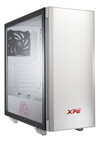 Gabinete Gaming Doble Ventanilla Aluminio Blanco ARGB Frontal Adata