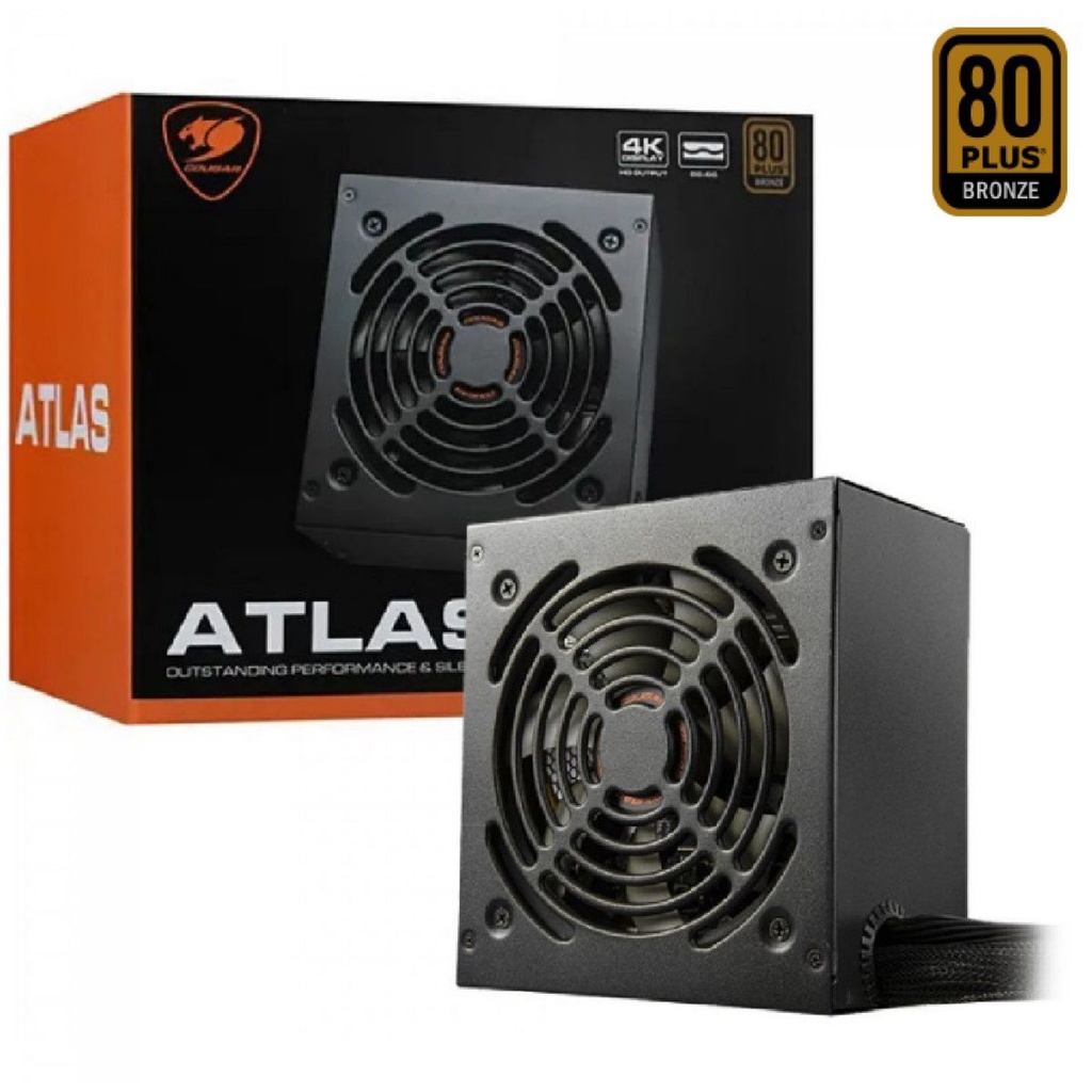 Fuente ATX 600W No Modular 80+ Bronce Cougar Atlas 600