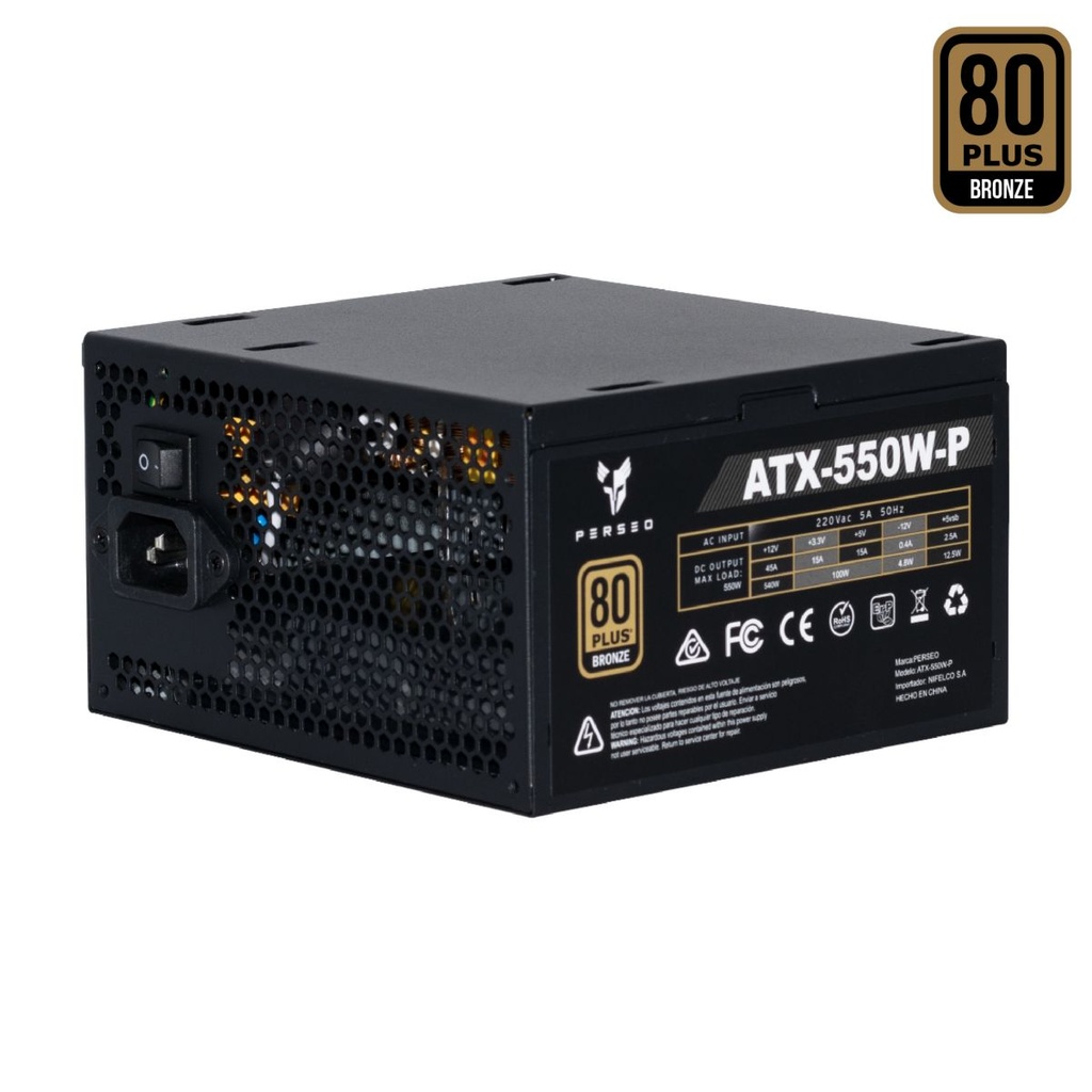 Fuente 550w 80 Plus Bronze