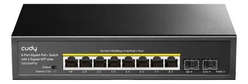 Switch PoE+ 8 Puertos Cudy