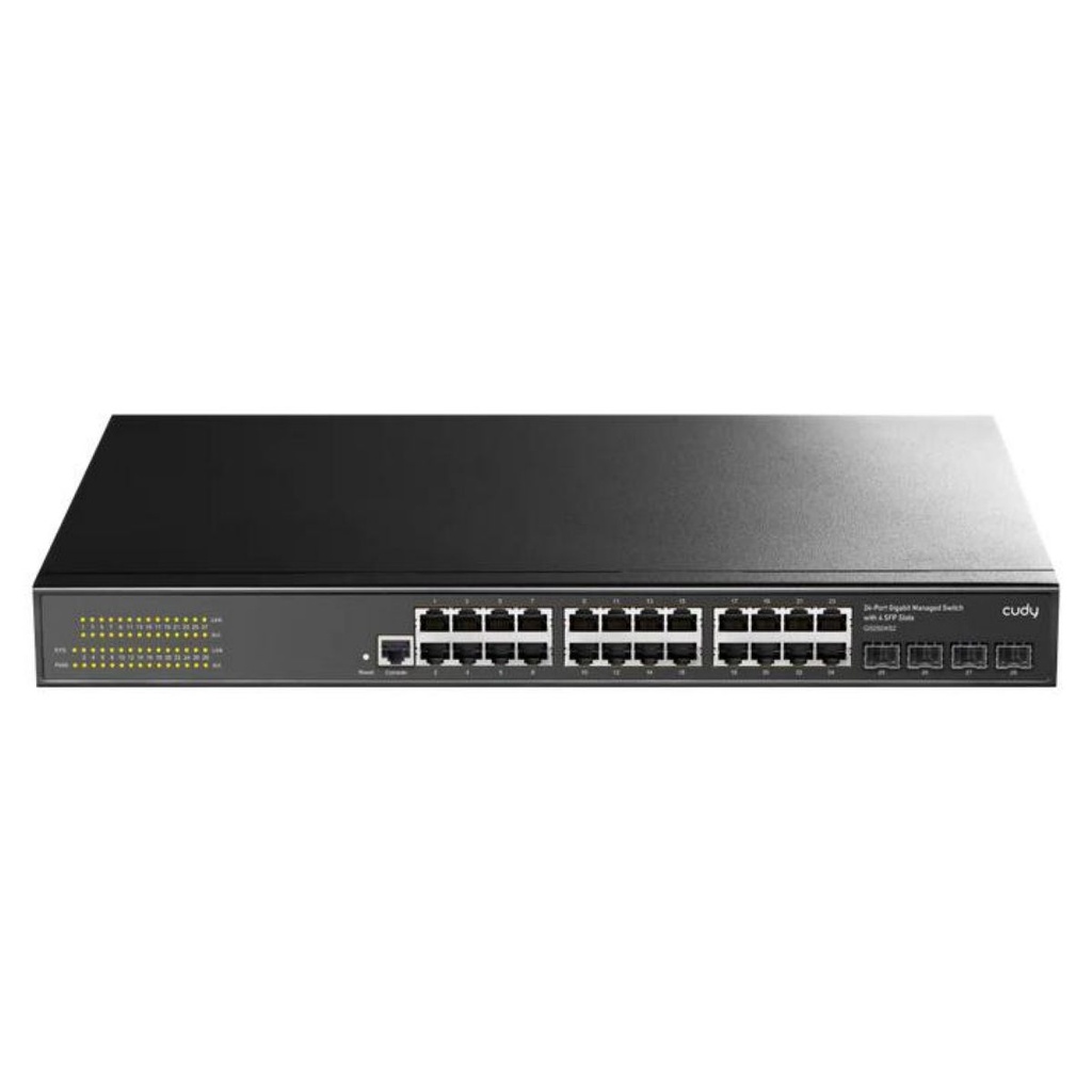 Switch L2 Administrable 24 Puertos Gigabit PoE+ Cudy