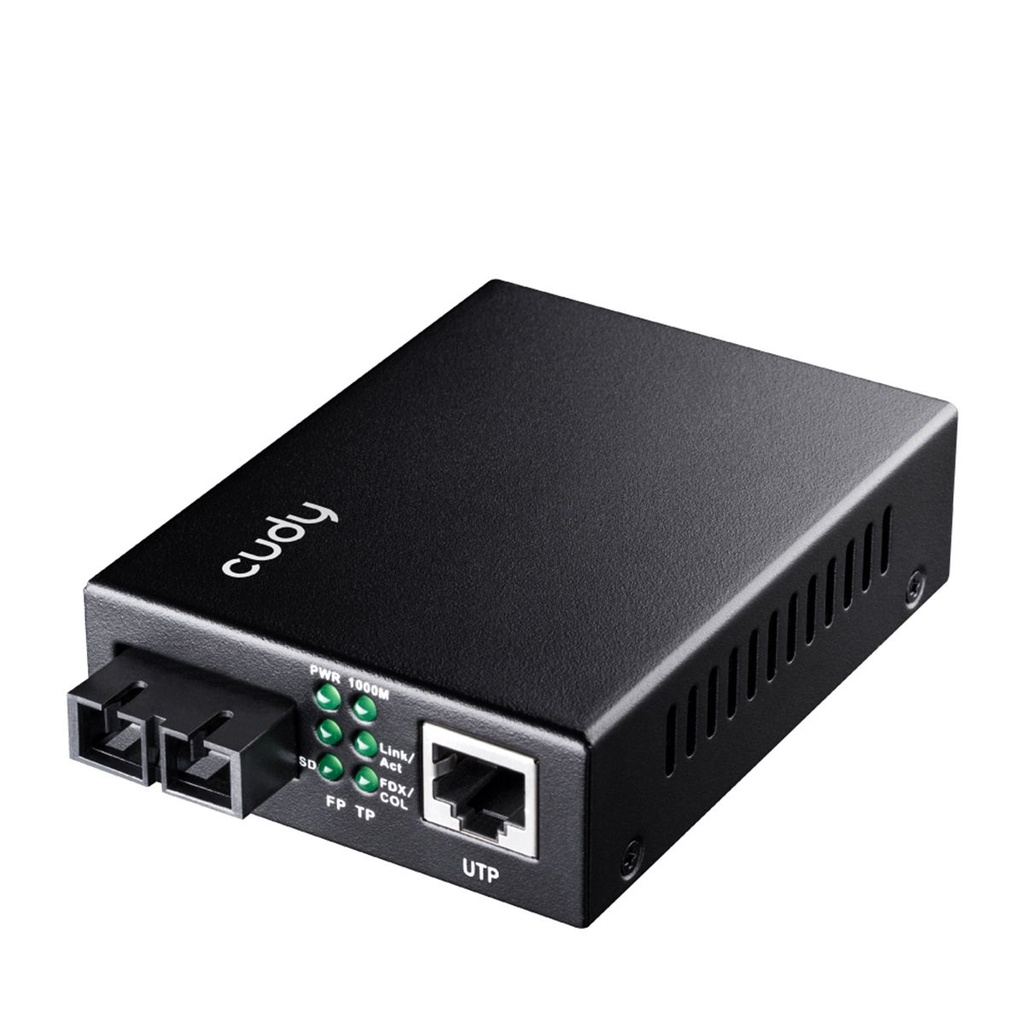 Convertidor Cudy Ethernet Monomodo Gigabit