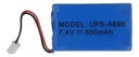 Batería de Respaldo 7.4V 500mAh