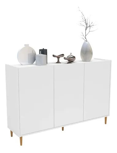 Aparador Blanco 35x136x90cm Mdp Unsi Furniture