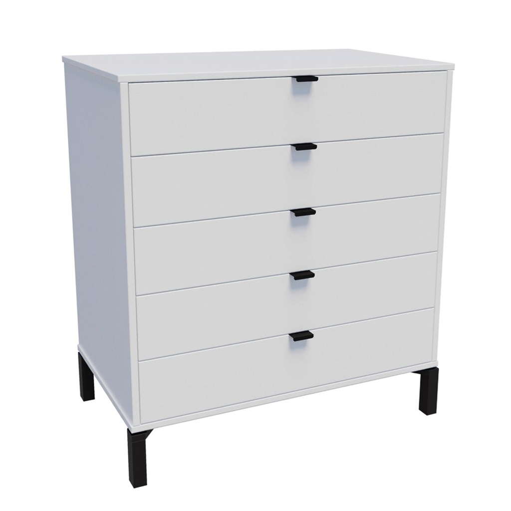 Cómoda Marden de 5 cajones Vertical/ Blanco