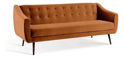 Sofá Cama Velvet Caramelo
