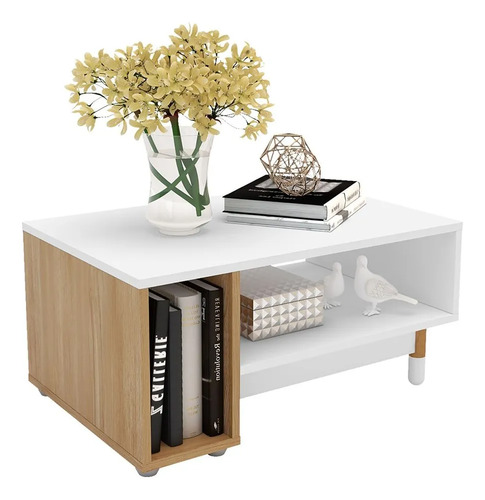Mesa Central Unsi Furniture Nora Blanco Madera