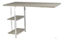Escritorio Para PC Maderado/Blanco 120x60x76.5cm Metal/MDF