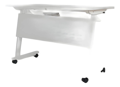 Escritorio Plegable Con Ruedas Unsi Furniture Blanco