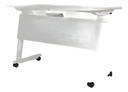 Escritorio Plegable Con Ruedas Unsi Furniture Blanco