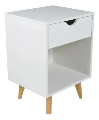 Mesa De Luz Unsi Furniture Jolie Blanco