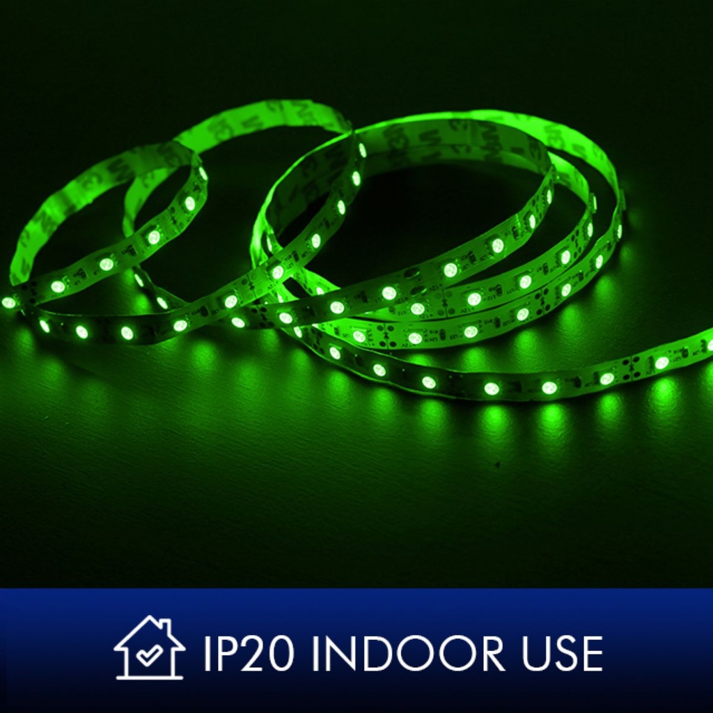 Cinta Led 5m 300 Leds Smd3528 Ip20 Verde