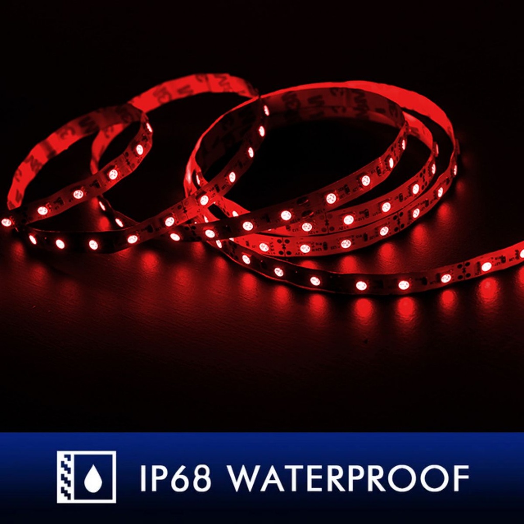 Cinta Led 5m 600xsmd3528 12v Ip68 Roja