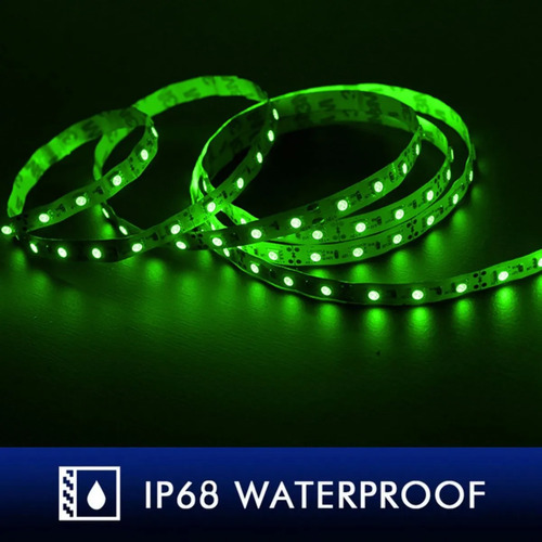 Cinta LED 5m 600 LEDs SMD3528 12V IP68 Verde