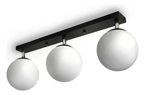 Luminaria De Esferas Unsi Furniture Negro