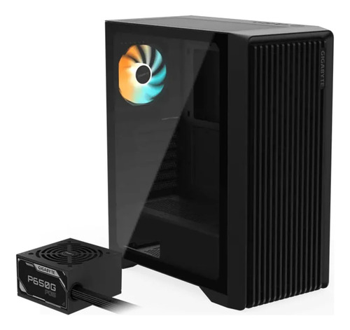 Gabinete Torre Intermedia Con Fuente 650W Modular 80+ Gold