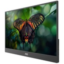 Monitor Portátil AOC LED IPS 15.6" Full HD USB