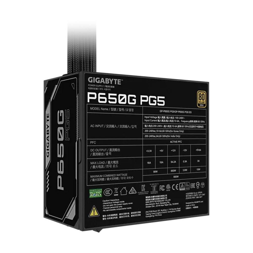 Fuente Gaming 650W 80+ Gold