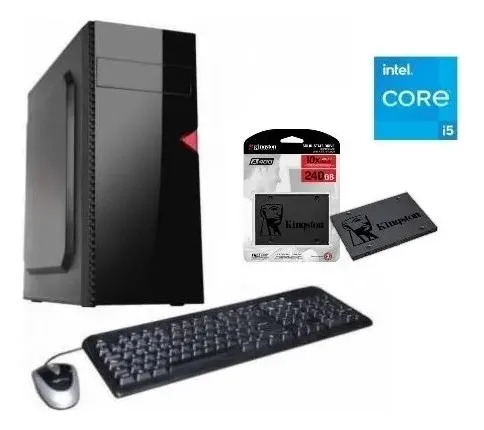 PC DE ESCRITORIO Intel Core I5-12400 8GB RAM SSD Kingston 240GB