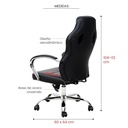 Silla Gamer Nibio Rookie roja
