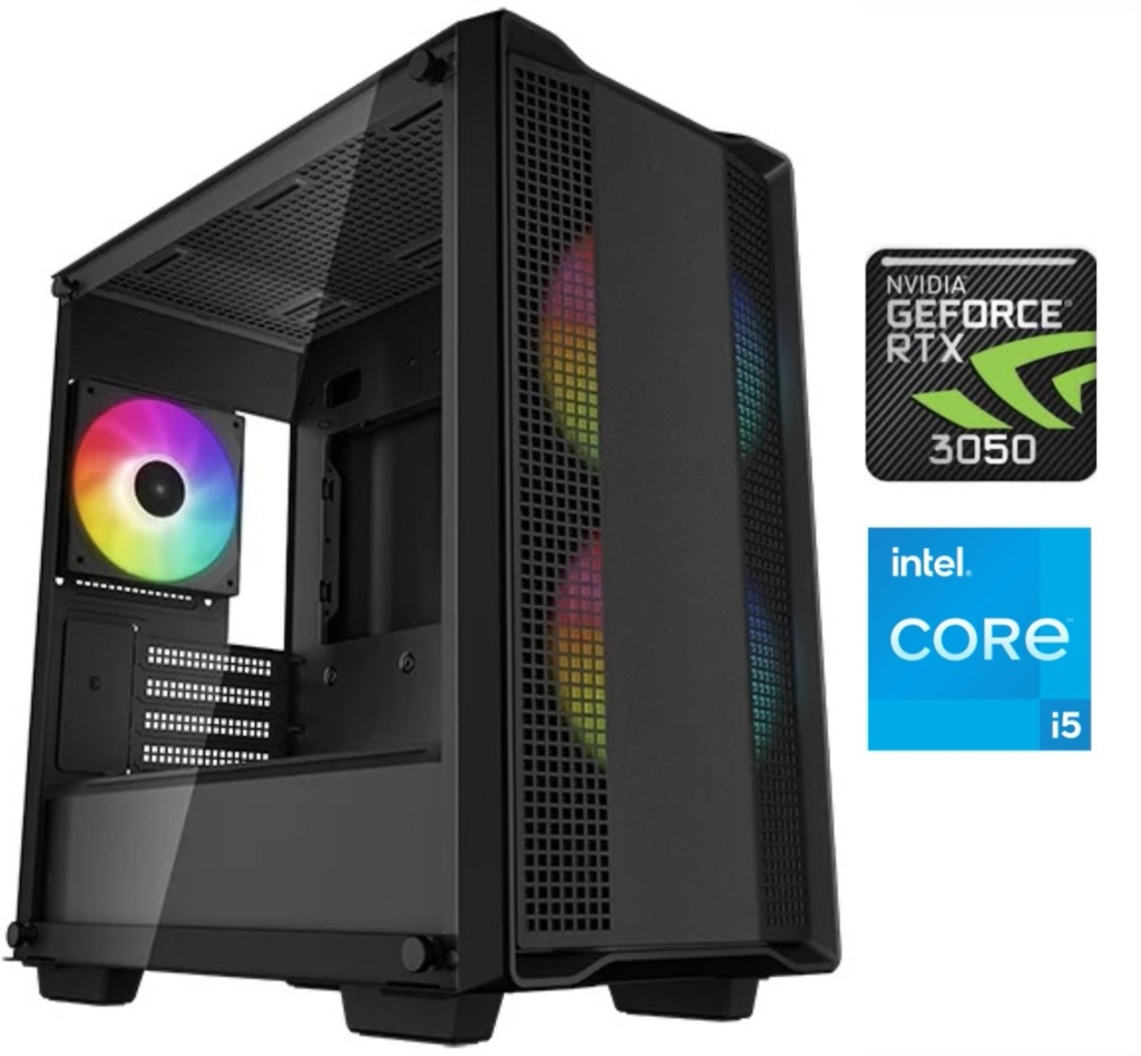 Equipo Gamer Core i5 12400F, 16GB, 500GB, RTX 3050 6GB