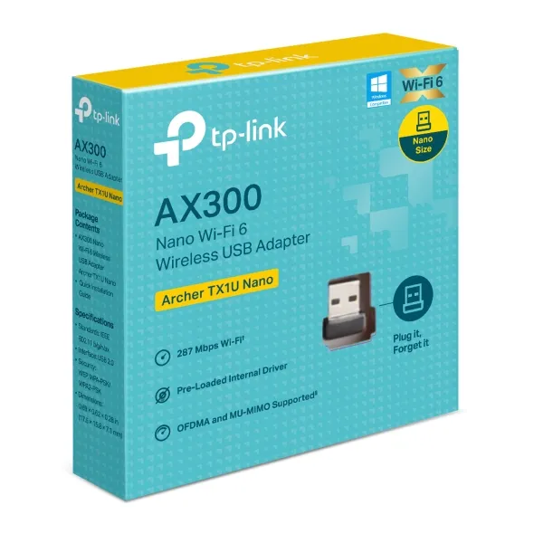 Adaptador Wi-Fi 6 Doble Banda