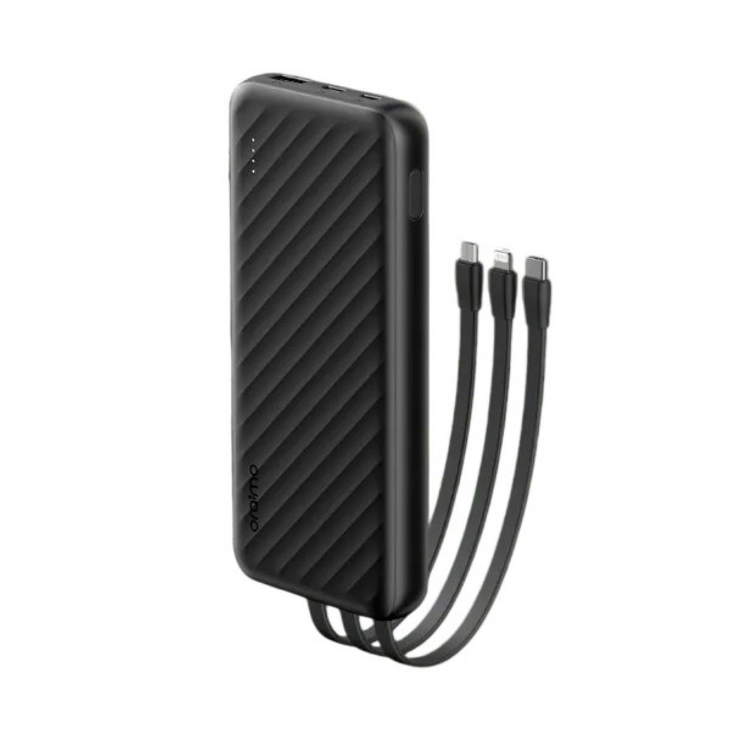 Powerbank Oraimo 2 In/2 Cables10000mah/12w Fast Bk