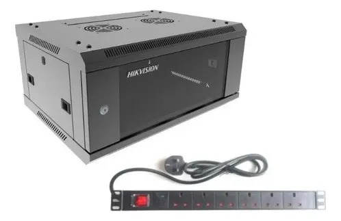 Rack Pared 4U + PDU 6 Puertos