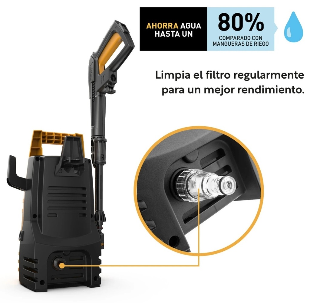 Hidrolavadora Black+decker 1400W Presión 103 Bar