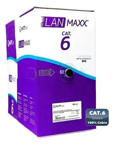 CABLE DE RED CAT6 305m Utp Cat6