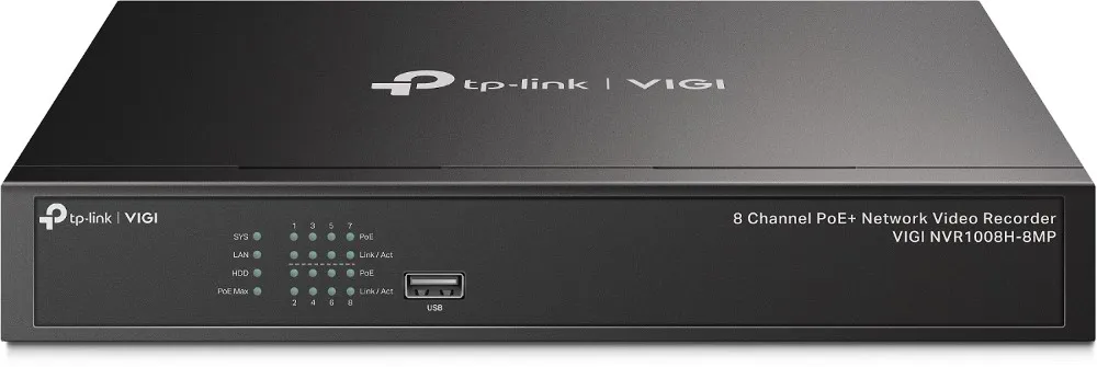 NVR Tp-link VIGI 1008H-MP 8pt POE+ 1Sata ONVIF