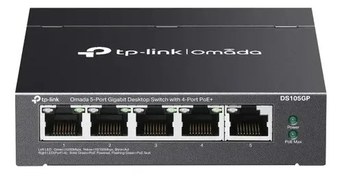 Switch 5 Puertos PoE+