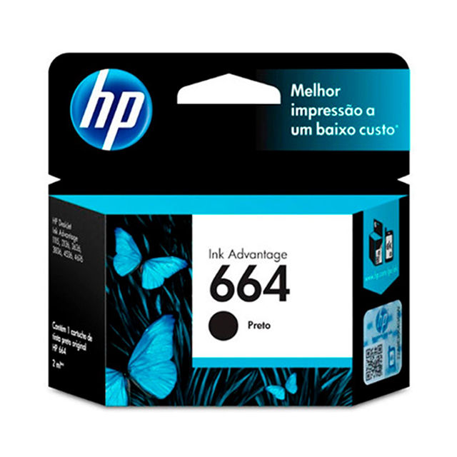 Cartucho De Tinta Hp Black 664
